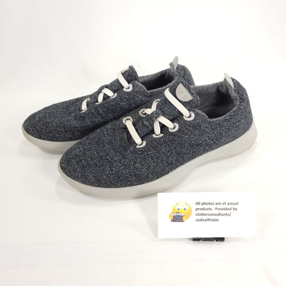 Allbirds Wool Runner Athletic Lace Up Running Shoe Womens Size 9 Gray White